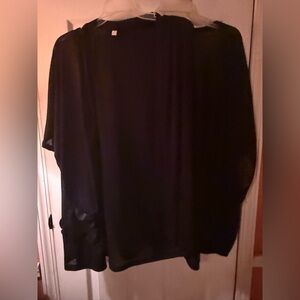 (SALE) 2pc Black layering pieces, kimono, duster, shrug